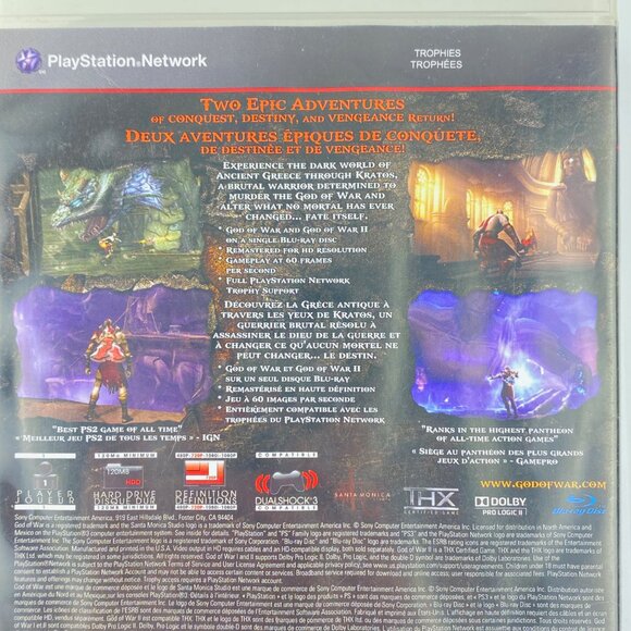 God of War Collection PS3 Video Game 2009 Case Booklet Disc Rated Mature - Picture 4 of 8